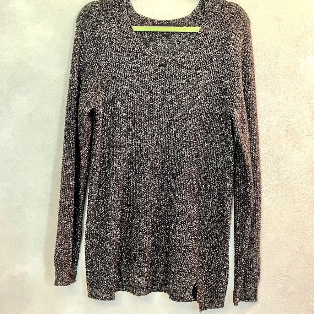 Rock & Republic Metallic Gold and Black Sweater Size S